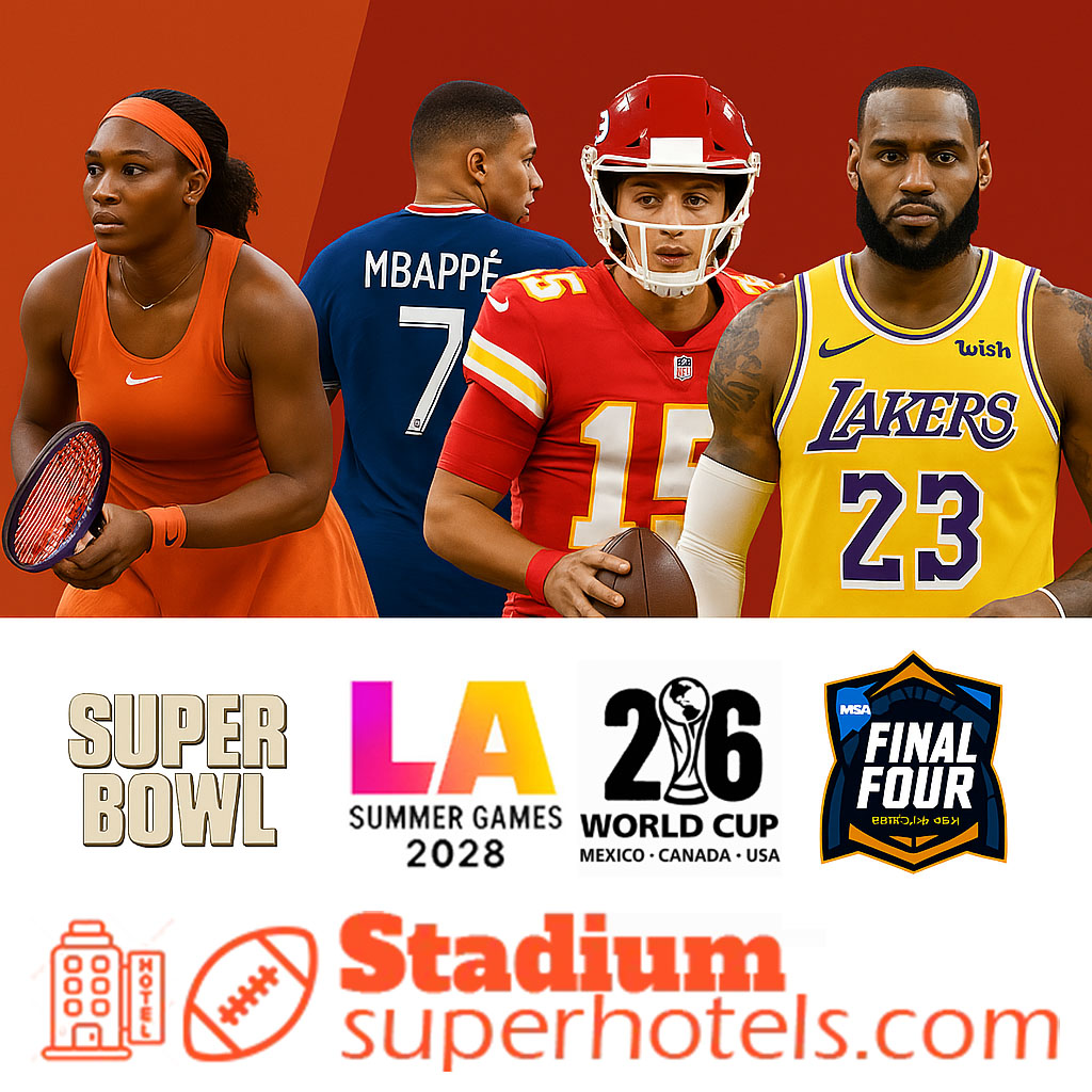 Best hotels at best prices for all major sports events!